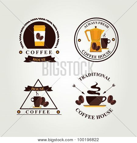 Coffee badge,label, icon menu.