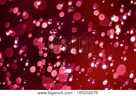 Shinig Waterdrops Against Morning Light