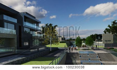 Buildings Photorealistic Render