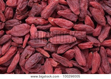Goji Berries, A Fruit Berry And Medicinal Plant
