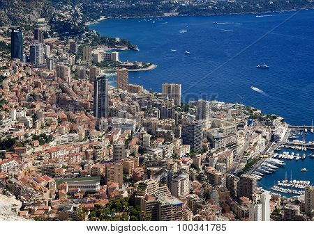 The Rock The City Of Principaute Of Monaco And Monte Carlo In The South Of France