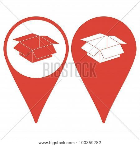 Box Vector Illustration. Flat Design Style
