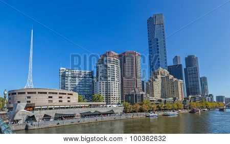 Melbourne Southbank from Princes bridge