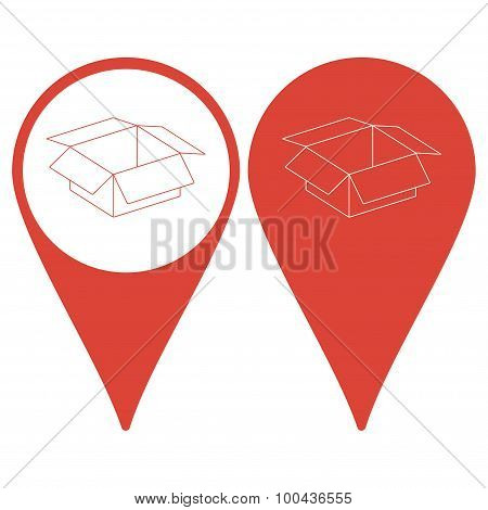 Box Vector Illustration. Flat Design Style