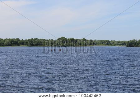 Dnieper river in Ukraine
