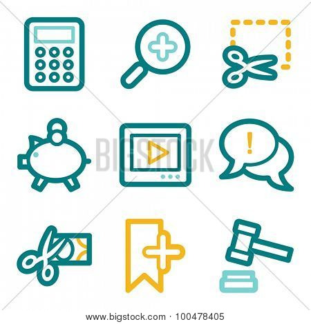 Shopping web icons