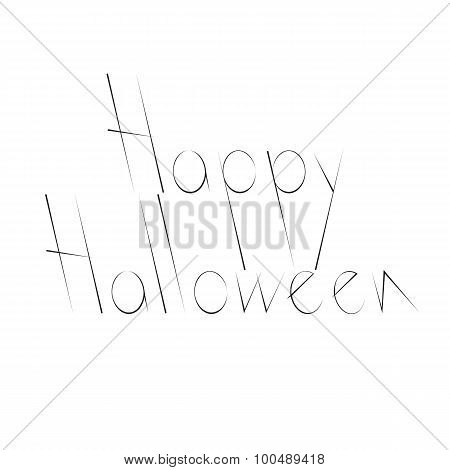Happy Halloween Lettering