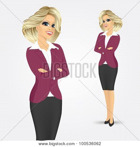 businesswoman with crossed arms