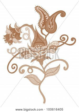 Vector Paisley indian ornament