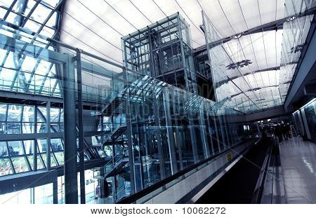 Pasarela de movimiento del aeropuerto