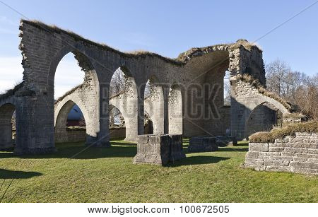 Ruins of Alvastra Monastery, Sweden.