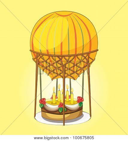Cake On A Hot Air Balloon