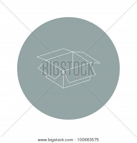 Box Vector Illustration. Flat Design Style