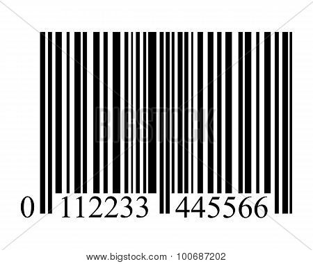 Bar Code On A White Background Isolated