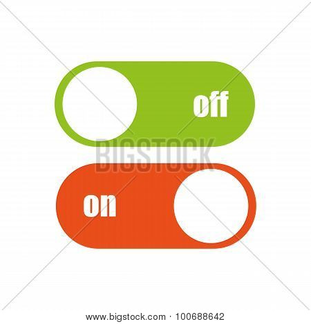 Toggle Switch Vector Icon