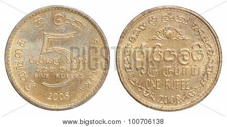 Sri Lanka Rupee Coin