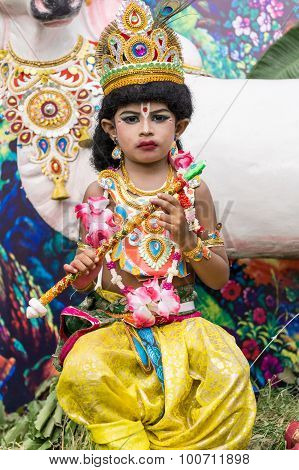 Children Dressed As Lord Krishna