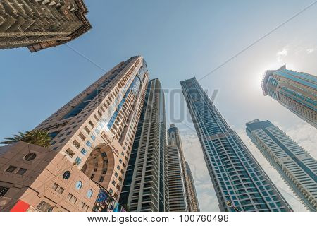 Dubai - JANUARY 10, 2015: The Marriot Hotel on January 10 in UAE, Dubai. Marriot Hotel is popular 5-star hotel.