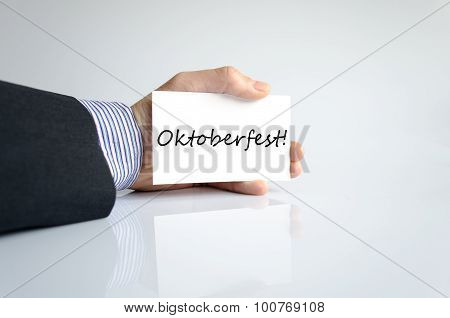 Oktoberfest Text Concept