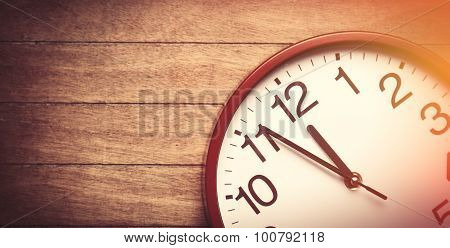 Huge Clock On A Table.