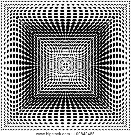 Design Monochrome Square Dots Background