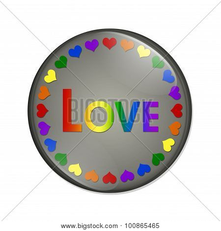 Lgbt Love Button