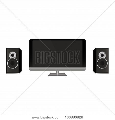 Display and speakers