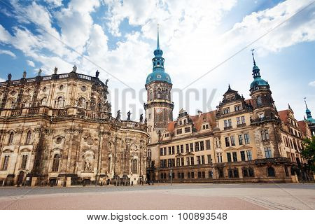 Theaterplatz square in Dresden Germany