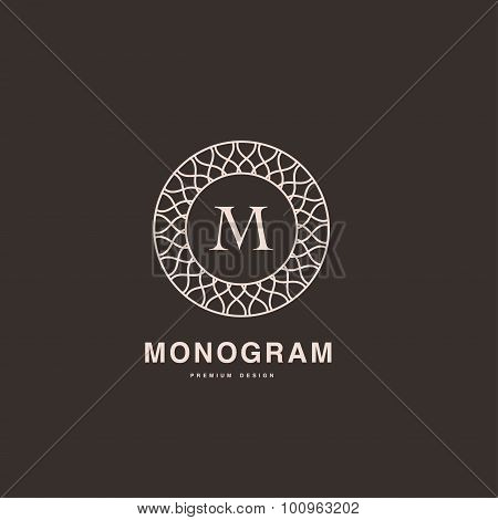 Elegant Letter B Monogram Linear Style Logo