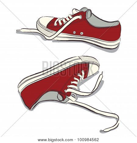 Red Sneakers