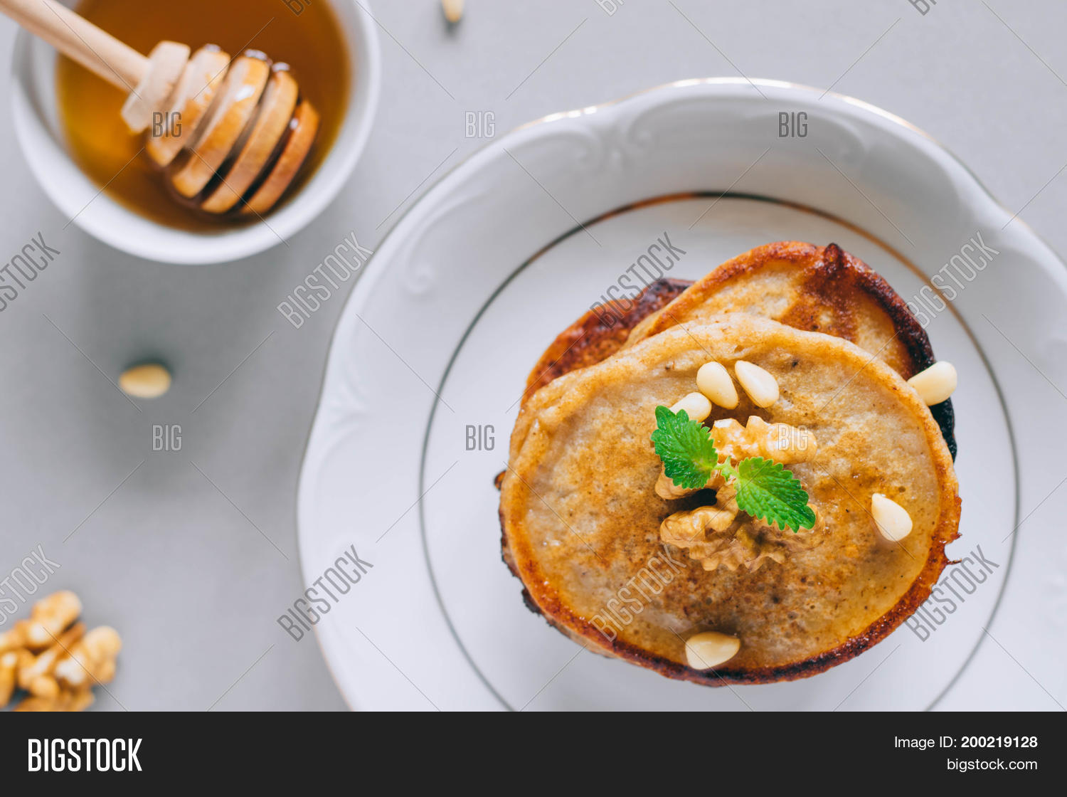 Banana Pancakes Image Photo Free Trial Bigstock