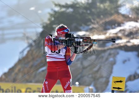 Cheile Gradistei, Roamania - January 30: Unknown Competitor In Ibu Youth&junior World Championships