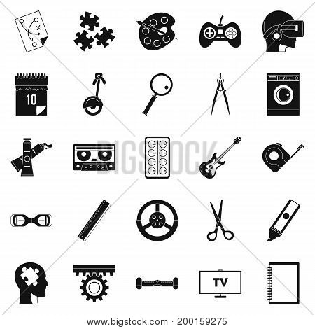 Talent icons set. Simple set of 25 talent vector icons for web isolated on white background