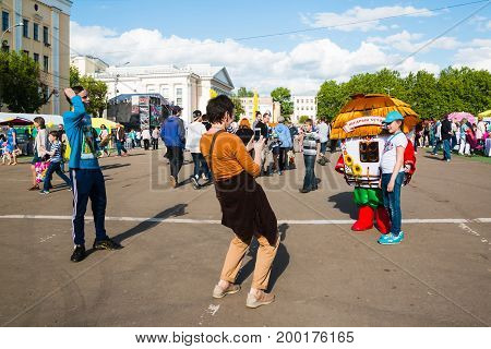 People During The Open Festival Called Delicious Vyatka Vkusna