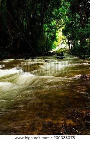 Pha Dok Seaw Waterfall in Chiang Mai Thailand