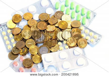 Russian melallic ruble and tablet drugs as an element of health