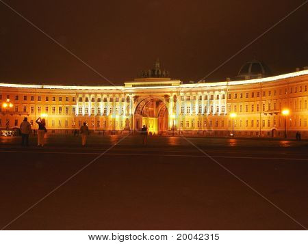 La strada di notte In Peterburg