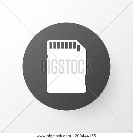 Premium Quality Isolated Memory Card Element In Trendy Style.  Sd Card Icon Symbol.