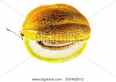 Melon Isolated On White Clipping Path