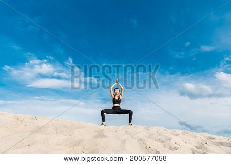 Woman Practicing Yoga