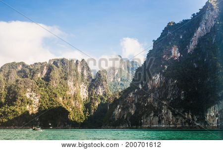 Cheow Lan lake Khao Sok National Park, Thailand.
