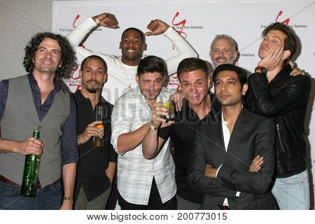 LOS ANGELES - AUG 19:  YnR Men at the Young and Restless Fan Event 2017 at the Marriott Burbank Convention Center on August 19, 2017 in Burbank, CA