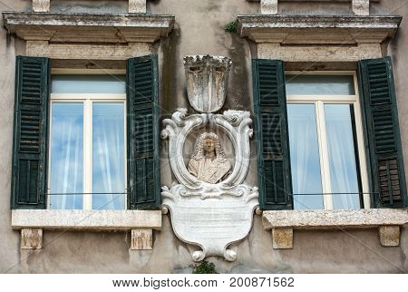 Verona - Piazza dei Signori is the civic and political heart of Verona Italy