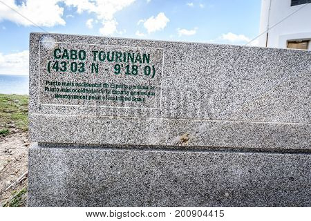 Cabo Tourinan, Most Western Point Of Mainland Spain