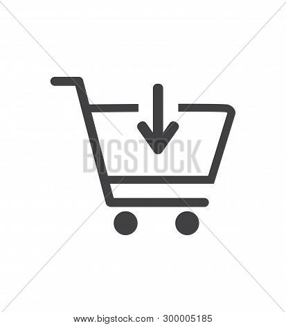 Add To Cart Icon. Shopping Cart Icon. Vector Illustration.