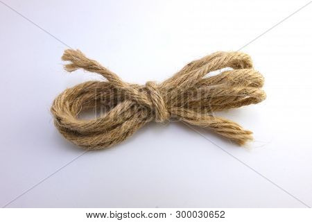 Bundle Jute Rope, Bunndle Rope On White Background