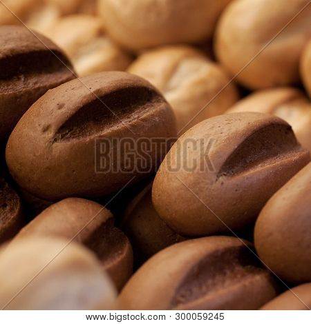 Few Loaves Of White And Rye Bread