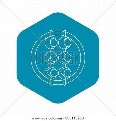 Asian Shashlik Icon. Outline Illustration Of Asian Shashlik Vector Icon For Web