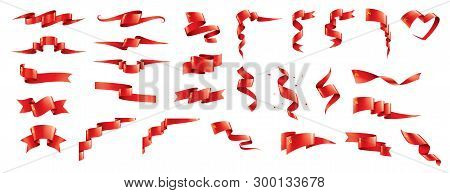 The Red Flag Of The Ussr. Vector Illustration On White Background