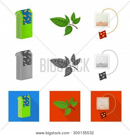 Vector Design Of Healthy And Floral  Icon. Set Of Healthy And Gradient Vector Icon For Stock.